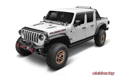 AVS Aeroskin Low Profile Hood Shield w/ Lights Black Jeep Wrangler (JL) 2018-2019 - 753156