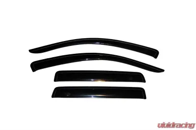 AVS Ventvisor Outside Mount Window Deflectors 4pc Smoke Mitsubishi Outlander 2007-2010 - 94555