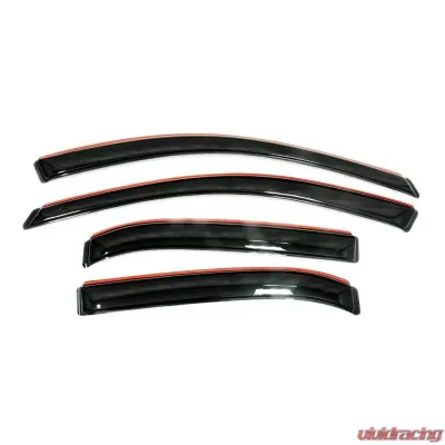AVS Ventvisor In-Channel Front & Rear Window Deflectors 4pc Smoke Nissan Rogue Sport 2017-2019 - 194782