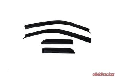 AVS Ventvisor Outside Mount Window Deflectors 4pc Smoke Ford F-150 Supercab 2004-2014 - 94738