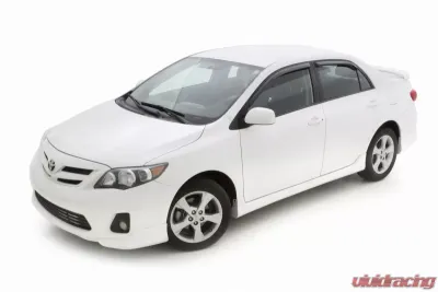 AVS Ventvisor In-Channel Front & Rear Window Deflectors 4pc Smoke Toyota Corolla 2009-2013 - 194073