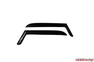 AVS Ventvisor Outside Mount Window Deflectors 2pc Smoke Jeep Wrangler 1997-2006 - 92054