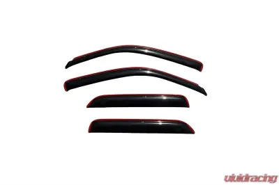 AVS Ventvisor In-Channel Front & Rear Window Deflectors 4pc Smoke Ford Escape 2001-2007 - 194059