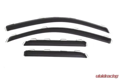 AVS Ventvisor Front & Rear Window Deflectors 4pc Smoke Chevrolet Silverado 2500 Ext. Cab 2015-2018 - 194528