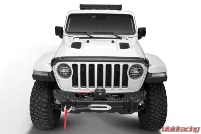 AVS Aeroskin II Textured Low Profile Hood Shield Black Jeep Wrangler (JL) 2dr/4dr 2018+ - 436148