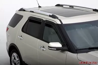 AVS Ventvisor Outside Mount Window Deflectors 4pc Smoke Ford Explorer 2011-2018 - 94293