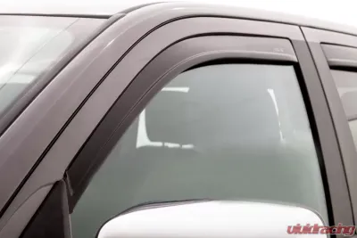 AVS Ventvisor In-Channel Window Deflectors 4pc Matte Black Dodge RAM 1500 Crew Cab 2009-2018 - 1774004