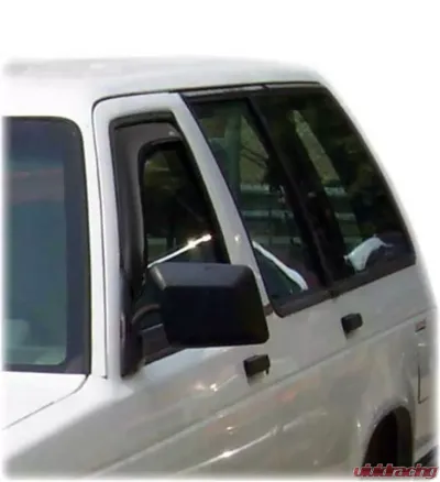 AVS Ventvisor In-Channel Window Deflectors 2pc Smoke Ford Bronco Standard Cab 1980-1996 - 192068