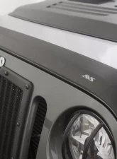 AVS Aeroskin Low Profile Hood Shield Matte Black Jeep Wrangler (JL) 2dr/4dr 2018+                                     - 377156 - Image 5