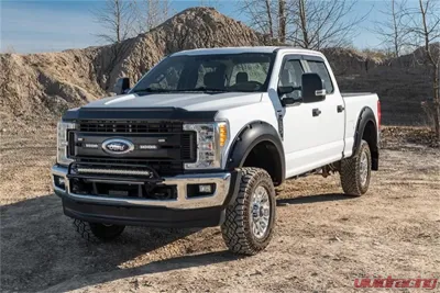 AVS Aeroskin II Textured Low Profile Hood Shield Black Ford F-250 Super Duty 2017-2018 - 436135