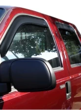AVS Ventvisor In-Channel Front & Rear Window Deflectors 4pc Smoke Ford F-250 Supercrew 1999-2016                                     - 194953 - Image 5