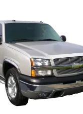 AVS Aeroskin Low Profile Hood Shield Chrome Chevrolet Silverado 1500 2003-2005                                     - 622024 - Image 3