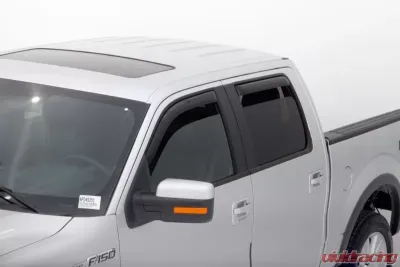 AVS Ventvisor In-Channel Front & Rear Window Deflectors 4pc Smoke Ford F-150 Supercrew 2009-2014 - 194155
