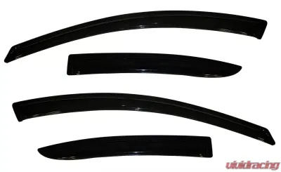 AVS Ventvisor Outside Mount Window Deflectors 4pc Smoke Mazda 3 2010-2013 - 94257