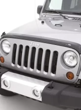 AVS Aeroskin Low Profile Acrylic Hood Shield Smoke Jeep Wrangler Unlimited 2007-2018                                     - 322060 - Image 4