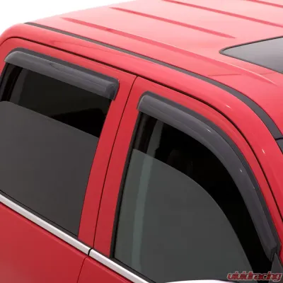 AVS Ventvisor Outside Mount Window Deflectors 4pc Smoke Jeep Wrangler Unlimited (4-Door) 2018 - 94183