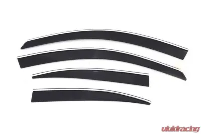 AVS Ventvisor Low Profile Deflectors 4pc Smoke w/Chrome Trim Lexus IS250 2006-2013 - 794008