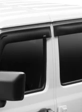 AVS Ventvisor Low Profile Window Deflectors 4pc Smoke Jeep Wrangler Unlimited (4-Door) 2018                                     - 894066 - Image 2