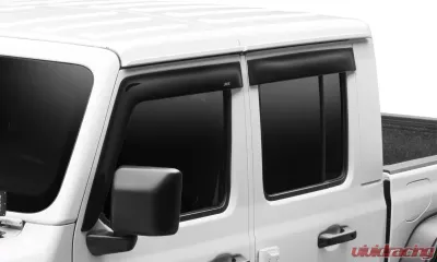AVS Ventvisor Low Profile Window Deflectors 4pc Smoke Jeep Wrangler Unlimited (4-Door) 2018 - 894066
