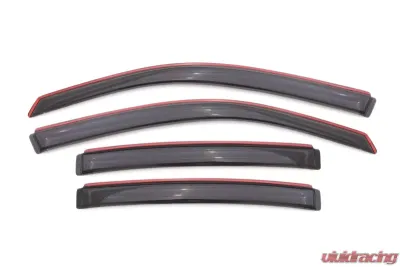 AVS Ventvisor In-Channel Front & Rear Window Deflectors 4pc Smoke Dodge Avenger 2008-2014 - 194065