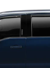 AVS Ventvisor In-Channel Front & Rear Window Deflectors 4pc Smoke Ford F-150 | Raptor 2015-2025                                     - 194975 - Image 2