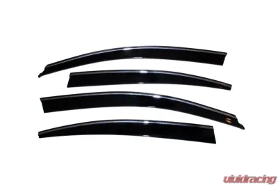 AVS Ventvisor Low Profile Deflectors 4pc - Smoke w/Chrome Trim Nissan Maxima 2009-2015 - 794011