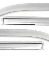 AVS Ventvisor Front & Rear Window Deflectors 4pc Chrome Chevrolet Silverado 1500 Ext. Cab 1999-2007                                     - 684044 - Image 4