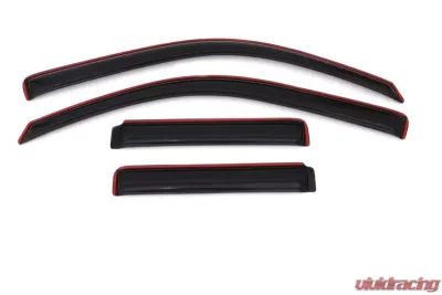 AVS Ventvisor In-Channel Front & Rear Window Deflectors 4pc Smoke Chevrolet Trailblazer 2002-2009 - 194733