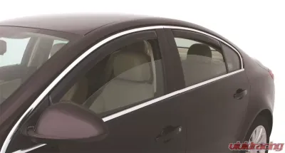 AVS Ventvisor In-Channel Front & Rear Window Deflectors 4pc Smoke Buick Regal 2011-2017 - 194275