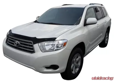 AVS Aeroskin Low Profile Acrylic Hood Shield Smoke Toyota Highlander 2008-2010 - 322026