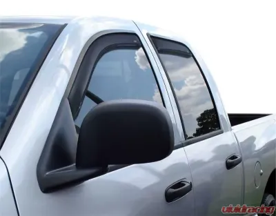 AVS Ventvisor In-Channel Front & Rear Window Deflectors 4pc Smoke Dodge RAM 1500 Mega Cab 2006-2008 - 194845