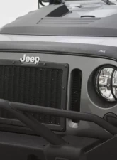 AVS Ventvisor & Aeroskin Deflector Combo Kit Matte Black Jeep Wrangler (2 Door) 2007-2018                                     - 56020060 - Image 7