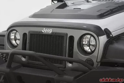 AVS Ventvisor & Aeroskin Deflector Combo Kit Matte Black Jeep Wrangler (2 Door) 2007-2018 - 56020060