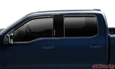 AVS Ventvisor In-Channel Front & Rear Window Deflectors 4pc Smoke Ford F-150 | Raptor 2015-2025 - 194975