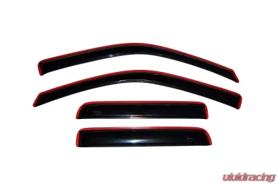 AVS Ventvisor In-Channel Front & Rear Window Deflectors 4pc Smoke Chevrolet Colorado Crew Cab 2004-2012 - 194133