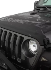 AVS Aeroskin II Textured Low Profile Hood Shield Black Jeep Wrangler (JL) 2dr/4dr 2018+                                     - 436148 - Image 6