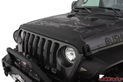AVS Aeroskin II Textured Low Profile Hood Shield Black Jeep Wrangler (JL) 2dr/4dr 2018+ - 436148