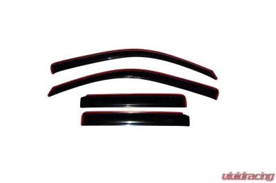 AVS Ventvisor In-Channel Front & Rear Window Deflectors 4pc Smoke Chevrolet Trailblazer EXT 2002-2006 - 194240