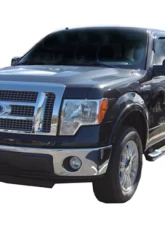 AVS Ventvisor Outside Mount Window Deflectors 2pc Smoke Ford F-150 Standard Cab 2009-2014                                     - 92741 - Image 4