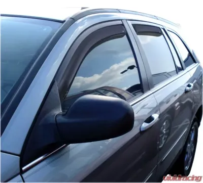AVS Ventvisor In-Channel Front & Rear Window Deflectors 4pc Smoke Chrysler Pacifica 2004-2008 - 194837