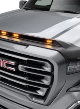 AVS Aeroskin Low Profile Hood Shield w/ Lights Black GMC Sierra 1500 2019                                     - 753167 - Image 2