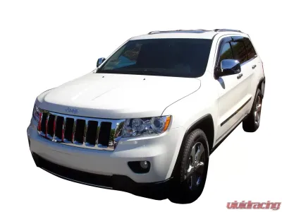 AVS Ventvisor Outside Mount Window Deflectors 4pc Smoke Jeep Grand Cherokee 2011-2018 - 94252