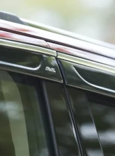 AVS Ventvisor Low Profile Deflectors 4pc Smoke w/Chrome Trim Chevrolet Tahoe | GMC Yukon 2015-2018                                     - 794060 - Image 3