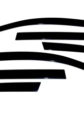 AVS Ventvisor Low Profile Deflectors 6pc Black Honda Fit 2007-2008                                     - 896007 - Image 2