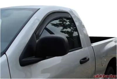AVS Ventvisor In-Channel Window Deflectors 2pc Smoke Dodge RAM 1500 Standard Cab 2002-2008 - 192607