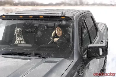 AVS Ventvisor Low Profile 4pc Smoke Chevrolet Silverado 1500 Crew Cab Pickup 2019+ - 894075