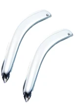 AVS Ventvisor 2pc Chrome Chevrolet Silverado 1500 Standard Cab Outside Mount Front Window 1999-2007                                     - 682956 - Image 3