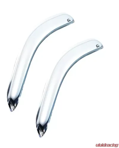 AVS Ventvisor 2pc Chrome Chevrolet Silverado 1500 Standard Cab Outside Mount Front Window 1999-2007 - 682956