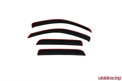 AVS Ventvisor In-Channel Front & Rear Window Deflectors 4pc Smoke Dodge Dakota Quad Cab 2005-2011 - 194656