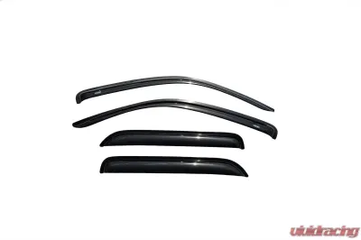 AVS Ventvisor Outside Mount Window Deflectors 4pc Smoke Ford Escape 2001-2012 - 94059